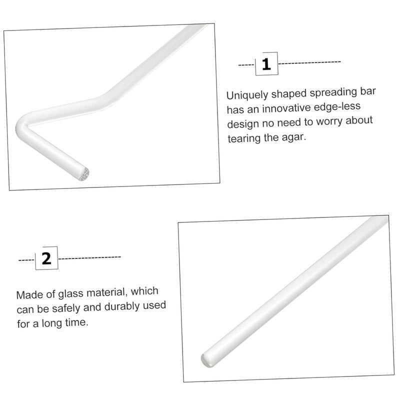 BUGUUYO Glass Coating Rods 6Mm Diameter Laboratory Cell for Smooth Agar Spreading in Biochemical Experiments - Image 2